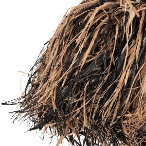 74429 ΦΩΤΙΣΤΙΚΟ ΟΡΟΦΗΣ ORDEM HM4716 ΚΑΠΕΛΟ ΙΝΕΣ SISAL & ΜΠΑΝΑΝΑΣ-ΜΑΥΡΟ & ΦΥΣΙΚΟ Φ60x50Υεκ