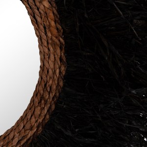 74431 ΔΙΑΚΟΣΜΗΤΙΚΟΣ ΚΑΘΡΕΠΤΗΣ ΤΟΙΧΟΥ ΣΤΡΟΓΓΥΛΟΣ BRENNO HM4713 ΙΝΕΣ ΜΠΑΝΑΝΑΣ ΜΑΥΡΟ Φ80εκ