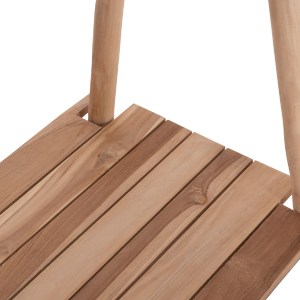 74434 ΕΠΙΠΛΟ ΕΙΣΟΔΟΥ PERL HM9911 ΚΛΑΔΙΑ ΞΥΛΟΥ TEAK-ΦΥΣΙΚΟ 130,5x53x130Υεκ.