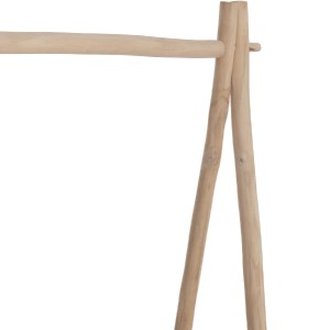 74434 ΕΠΙΠΛΟ ΕΙΣΟΔΟΥ PERL HM9911 ΚΛΑΔΙΑ ΞΥΛΟΥ TEAK-ΦΥΣΙΚΟ 130,5x53x130Υεκ.