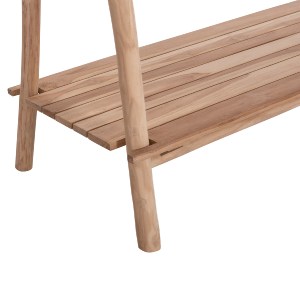 74434 ΕΠΙΠΛΟ ΕΙΣΟΔΟΥ PERL HM9911 ΚΛΑΔΙΑ ΞΥΛΟΥ TEAK-ΦΥΣΙΚΟ 130,5x53x130Υεκ.