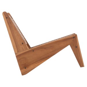 74435 ΚΑΡΕΚΛΑ LOUNGE LUKILLA HM9913 ΞΥΛΟ TEAK ΣΕ ΦΥΣΙΚΟ--ΣΥΝΘ.ΣΧΟΙΝΙ ΜΠΕΖ 55,5x74x65Υεκ.