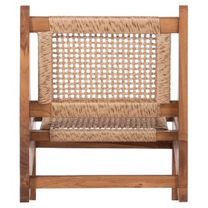 74435 ΚΑΡΕΚΛΑ LOUNGE LUKILLA HM9913 ΞΥΛΟ TEAK ΣΕ ΦΥΣΙΚΟ--ΣΥΝΘ.ΣΧΟΙΝΙ ΜΠΕΖ 55,5x74x65Υεκ.
