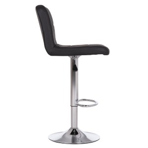 74451 ΣΚΑΜΠΟ ΜΠΑΡ ΠΕΡΙΣΤΡΕΦΟΜΕΝΟ DIANA HM202.21 ΜΑΥΡΟ PU--ΜΕΤΑΛΛΟ ΧΡΩΜΙΟ 44x52x109Υεκ.