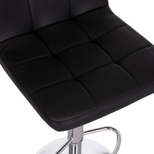 74451 ΣΚΑΜΠΟ ΜΠΑΡ ΠΕΡΙΣΤΡΕΦΟΜΕΝΟ DIANA HM202.21 ΜΑΥΡΟ PU--ΜΕΤΑΛΛΟ ΧΡΩΜΙΟ 44x52x109Υεκ.