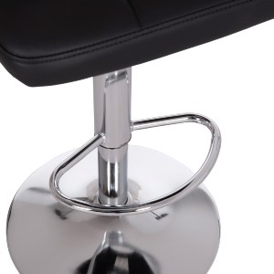74451 ΣΚΑΜΠΟ ΜΠΑΡ ΠΕΡΙΣΤΡΕΦΟΜΕΝΟ DIANA HM202.21 ΜΑΥΡΟ PU--ΜΕΤΑΛΛΟ ΧΡΩΜΙΟ 44x52x109Υεκ.