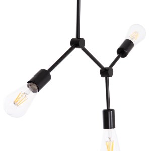 74464 ΦΩΤΙΣΤΙΚΟ ΟΡΟΦΗΣ 3-ΦΩΤΟ LIGHTY HM7404.11 ΜΕΤΑΛΛΟ ΣΕ ΜΑΥΡΟ 52x5x48Υεκ.