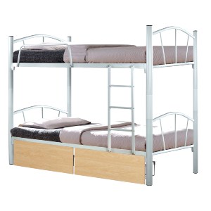 74475 ΚΟΥΚΕΤΑ FLOOR HM21123.01 ΜΕΤΑΛΛΙΚΗ ΛΕΥΚΗ ΜΕ 2 ΕΠΙΔΑΠΕΔΙΑ ΣΥΡΤΑΡΙΑ SONAMA 200x91,5x177,5Yεκ
