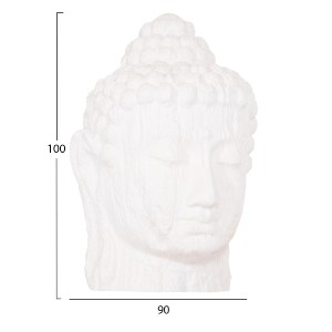 74492 ΔΙΑΚΟΣΜΗΤΙΚΟ ΔΑΠΕΔΟΥ XXL ΚΕΦΑΛΙ ΒΟΥΔΑ HM4385.02 ΓΥΨΟΣ ΣΕ ΛΕΥΚΟ 90x90x100Υεκ.
