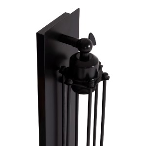 74493 ΑΠΛΙΚΑ ΤΟΙΧΟΥ 2ΦΩΤΗ BEACON HM4463 ΜΕΤΑΛΛΟ ΣΕ ΜΑΥΡΟ 10x10x47Υεκ.