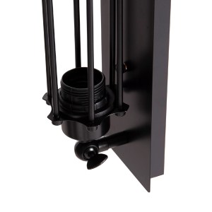 74493 ΑΠΛΙΚΑ ΤΟΙΧΟΥ 2ΦΩΤΗ BEACON HM4463 ΜΕΤΑΛΛΟ ΣΕ ΜΑΥΡΟ 10x10x47Υεκ.
