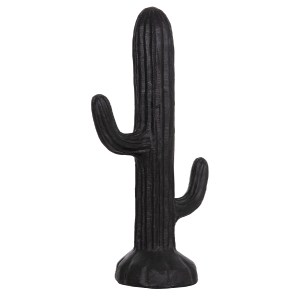 74524 ΔΙΑΚΟΣΜΗΤΙΚΟΣ ΚΑΚΤΟΣ ΔΑΠΕΔΟΥ CACTUS HM4386.01L ΓΥΨΟΣ ΣΕ ΜΑΥΡΟ 63x37x150Υεκ.