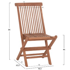 74527 ΚΑΡΕΚΛΑ KENDALL HM18127 ΑΝΑΔΙΠΛΟΥΜΕΝΗ--ΞΥΛΟ ΤΕΑΚ ΣΕ ΦΥΣΙΚΟ 46,5x63,5x88Υεκ.
