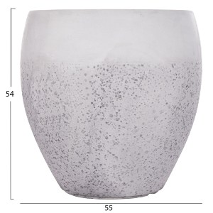 74538 ΣΕΤ 3ΤΜΧ ΓΛΑΣΤΡΕΣ ΣΕΙΡΑ GARDENER HM4718 FIBERCLAY ΛΕΥΚΟ Φ55x54Υεκ