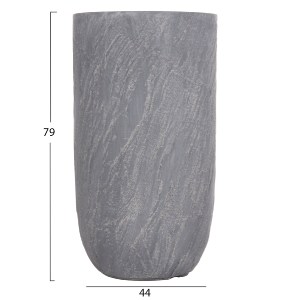 74541 ΣΕΤ 3ΤΜΧ ΓΛΑΣΤΡΕΣ ΚΥΛΙΝΔΡΟΙ ΣΕΙΡΑ GARDENER HM4720 FIBERCLAY-ΧΡΩΜΑ CEMENT Φ44x79Υεκ