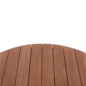 74542 ΕΠΙΦΑΝΕΙΑ ΤΡΑΠΕΖΙΟΥ ΣΤΡΟΓΓΥΛΗ HM18132 ΞΥΛΟ TEAK--ΦΥΣΙΚΟ Φ60x4(πάχος)εκ.