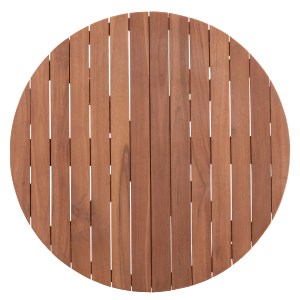 74543 ΕΠΙΦΑΝΕΙΑ ΤΡΑΠΕΖΙΟΥ ΣΤΡΟΓΓΥΛΗ HM18133 ΞΥΛΟ TEAK--ΦΥΣΙΚΟ Φ70x4(πάχος)εκ.