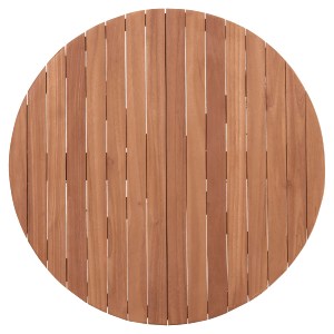 74544 ΕΠΙΦΑΝΕΙΑ ΤΡΑΠΕΖΙΟΥ ΣΤΡΟΓΓΥΛΗ HM18134 ΞΥΛΟ TEAK--ΦΥΣΙΚΟ Φ80x4(πάχος)εκ.