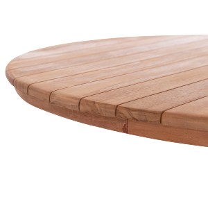 74544 ΕΠΙΦΑΝΕΙΑ ΤΡΑΠΕΖΙΟΥ ΣΤΡΟΓΓΥΛΗ HM18134 ΞΥΛΟ TEAK--ΦΥΣΙΚΟ Φ80x4(πάχος)εκ.