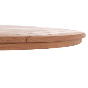 74544 ΕΠΙΦΑΝΕΙΑ ΤΡΑΠΕΖΙΟΥ ΣΤΡΟΓΓΥΛΗ HM18134 ΞΥΛΟ TEAK--ΦΥΣΙΚΟ Φ80x4(πάχος)εκ.