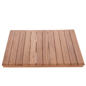 74545 ΕΠΙΦΑΝΕΙΑ ΤΡΑΠΕΖΙΟΥ ΤΕΤΡΑΓΩΝΗ HM18135 ΞΥΛΟ TEAK--ΦΥΣΙΚΟ 60x60x4(πάχος)εκ.
