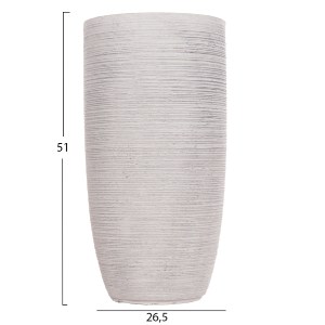 74546 ΣΕΤ 3ΤΜΧ ΓΛΑΣΤΡΕΣ ΚΥΛΙΝΔΡΟΙ ΣΕΙΡΑ GARDENER HM4721 FIBERCLAY-ΧΡΩΜΑ CEMENT Φ42x78Υεκ