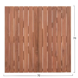 74547 ΕΠΙΦΑΝΕΙΑ ΤΡΑΠΕΖΙΟΥ ΤΕΤΡΑΓΩΝΗ HM18136 ΞΥΛΟ TEAK--ΦΥΣΙΚΟ 70x70x4(πάχος)εκ.