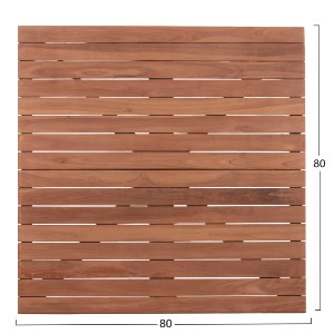 74548 ΕΠΙΦΑΝΕΙΑ ΤΡΑΠΕΖΙΟΥ ΤΕΤΡΑΓΩΝΗ HM18137 ΞΥΛΟ TEAK--ΦΥΣΙΚΟ 80x80x4(πάχος)εκ.