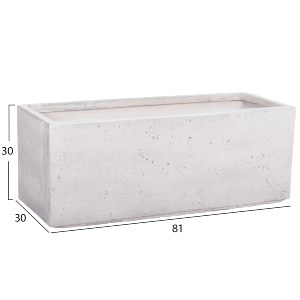 74551 ΣΕΤ 3ΤΜΧ ΓΛΑΣΤΡΕΣ ΟΡΘΟΓΩΝΙΕΣ GARDENER HM4723 FIBERCLAY ΓΚΡΙ CEMENT 81x30x30Υεκ.