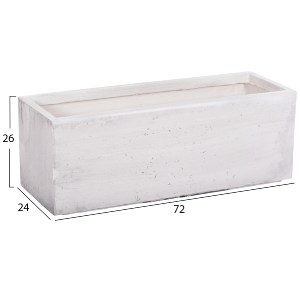 74551 ΣΕΤ 3ΤΜΧ ΓΛΑΣΤΡΕΣ ΟΡΘΟΓΩΝΙΕΣ GARDENER HM4723 FIBERCLAY ΓΚΡΙ CEMENT 81x30x30Υεκ.