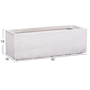 74551 ΣΕΤ 3ΤΜΧ ΓΛΑΣΤΡΕΣ ΟΡΘΟΓΩΝΙΕΣ GARDENER HM4723 FIBERCLAY ΓΚΡΙ CEMENT 81x30x30Υεκ.