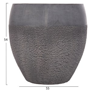 74555 ΣΕΤ 3ΤΜΧ ΓΛΑΣΤΡΕΣ ΣΕΙΡΑ GARDENER HM4725 FIBERCLAY-ΣΕ ΣΚΟΥΡΟ CEMENT ΧΡΩΜΑ Φ55x54Υεκ