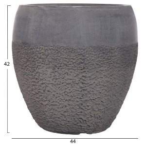 74555 ΣΕΤ 3ΤΜΧ ΓΛΑΣΤΡΕΣ ΣΕΙΡΑ GARDENER HM4725 FIBERCLAY-ΣΕ ΣΚΟΥΡΟ CEMENT ΧΡΩΜΑ Φ55x54Υεκ