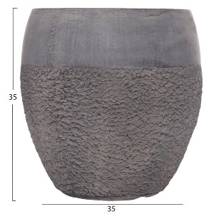 74555 ΣΕΤ 3ΤΜΧ ΓΛΑΣΤΡΕΣ ΣΕΙΡΑ GARDENER HM4725 FIBERCLAY-ΣΕ ΣΚΟΥΡΟ CEMENT ΧΡΩΜΑ Φ55x54Υεκ