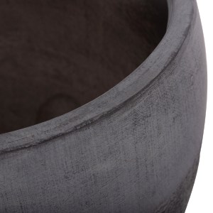 74555 ΣΕΤ 3ΤΜΧ ΓΛΑΣΤΡΕΣ ΣΕΙΡΑ GARDENER HM4725 FIBERCLAY-ΣΕ ΣΚΟΥΡΟ CEMENT ΧΡΩΜΑ Φ55x54Υεκ