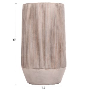 74557 ΣΕΤ 2ΤΜΧ ΓΛΑΣΤΡΕΣ ΚΥΛΙΝΔΡΟΙ ΣΕΙΡΑ GARDENER HM4727 FIBERCLAY-ΧΡΩΜΑ CEMENT Φ35x64Υεκ