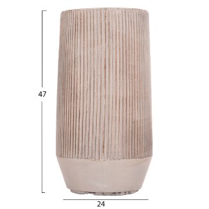 74557 ΣΕΤ 2ΤΜΧ ΓΛΑΣΤΡΕΣ ΚΥΛΙΝΔΡΟΙ ΣΕΙΡΑ GARDENER HM4727 FIBERCLAY-ΧΡΩΜΑ CEMENT Φ35x64Υεκ