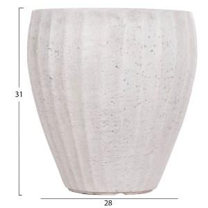 74558 ΣΕΤ 3ΤΜΧ ΓΛΑΣΤΡΕΣ ΣΤΡΟΓΓΥΛΕΣ ΣΕΙΡΑ GARDENER HM4728 FIBERCLAY-ΧΡΩΜΑ CEMENT Φ48x56Υεκ