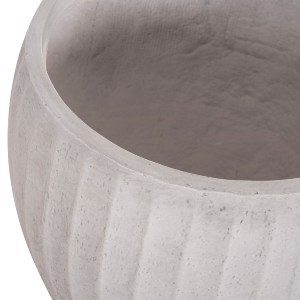 74558 ΣΕΤ 3ΤΜΧ ΓΛΑΣΤΡΕΣ ΣΤΡΟΓΓΥΛΕΣ ΣΕΙΡΑ GARDENER HM4728 FIBERCLAY-ΧΡΩΜΑ CEMENT Φ48x56Υεκ