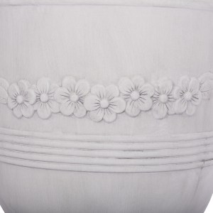 74559 ΣΕΤ 3ΤΜΧ ΓΛΑΣΤΡΕΣ ΜΕ ΑΝΑΓΛΥΦΟ GARDENER HM4729 FIBERCLAY-ΣΕ ΥΠΟΛΕΥΚΟ Φ58x72.5Υεκ