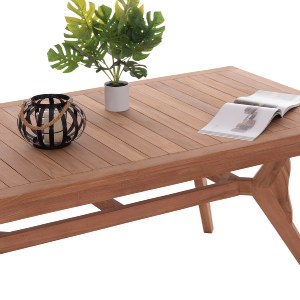 74565 ΤΡΑΠΕΖΙ ΤΡΑΠΕΖΑΡΙΑΣ WONDER HM18116 ΞΥΛΟ TEAK--ΦΥΣΙΚΟ 180x91x75Υεκ.