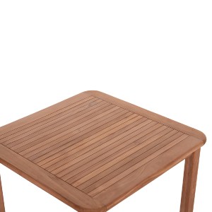 74568 ΤΡΑΠΕΖΙ ΤΕΤΡΑΓΩΝΟ PRESSCOT HM18122 ΞΥΛΟ TEAK--ΦΥΣΙΚΟ 80x80x76Υεκ.