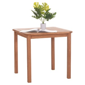74568 ΤΡΑΠΕΖΙ ΤΕΤΡΑΓΩΝΟ PRESSCOT HM18122 ΞΥΛΟ TEAK--ΦΥΣΙΚΟ 80x80x76Υεκ.