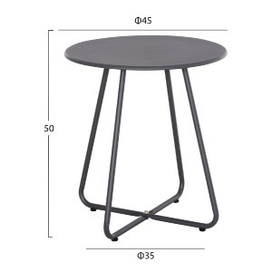 74593 ΣΕΤ LOUNGE 3TMX ΕΞ.ΧΩΡΟΥ OREGO HM21107.01 ΑΛΟΥΜΙΝΙΟ & ΜΕΤΑΛΛΟ ΣΕ ΣΚΟΥΡΟ ΓΚΡΙ