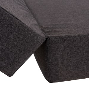 74604 ΜΑΞΙΛΑΡΙ ΞΑΠΛΩΣΤΡΑΣ KIHEI HM21094.03 OLEFIN ΣΚΟΥΡΟ ΓΚΡΙ ΜΕ FOAM 198x70x20Υεκ