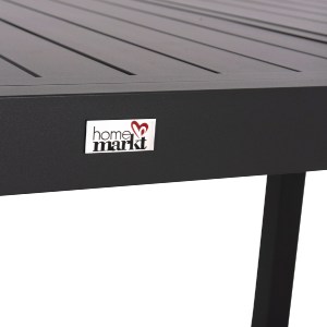 74634 ΤΡΑΠΕΖΙ ΕΠΕΚΤΕΙΝΟΜΕΝΟ KRUM HM6277.03 ΑΛΟΥΜΙΝΙΟ ΣΚΟΥΡΟ ΓΚΡΙ 160-240x90x73Υεκ.