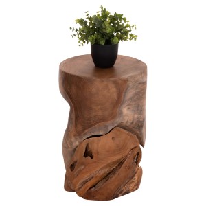 74635 ΒΟΗΘΗΤΙΚΟ ΣΚΑΜΠΟ/ΤΡΑΠΕΖΑΚΙ STOMP HM9350.11 ΞΥΛΟ TEAK-ΦΥΣΙΚΟ Φ30x45Υεκ.