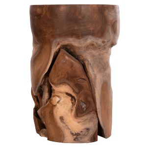 74635 ΒΟΗΘΗΤΙΚΟ ΣΚΑΜΠΟ/ΤΡΑΠΕΖΑΚΙ STOMP HM9350.11 ΞΥΛΟ TEAK-ΦΥΣΙΚΟ Φ30x45Υεκ.