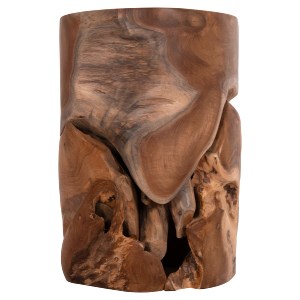 74635 ΒΟΗΘΗΤΙΚΟ ΣΚΑΜΠΟ/ΤΡΑΠΕΖΑΚΙ STOMP HM9350.11 ΞΥΛΟ TEAK-ΦΥΣΙΚΟ Φ30x45Υεκ.