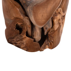 74635 ΒΟΗΘΗΤΙΚΟ ΣΚΑΜΠΟ/ΤΡΑΠΕΖΑΚΙ STOMP HM9350.11 ΞΥΛΟ TEAK-ΦΥΣΙΚΟ Φ30x45Υεκ.